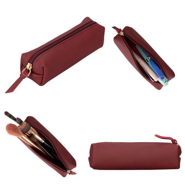 Centennial Multipurpose Leather Pencil Case and Makeup Bag